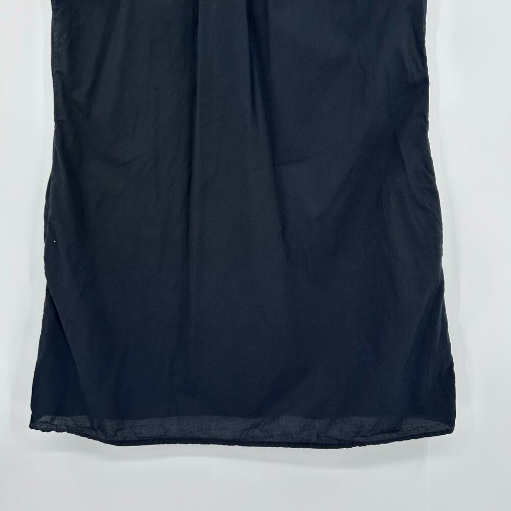 Stark X Dreamy Ruffle Dress XS Black Cotton Mini Shift Flutter Sleeve Peasant - Picture 12 of 12